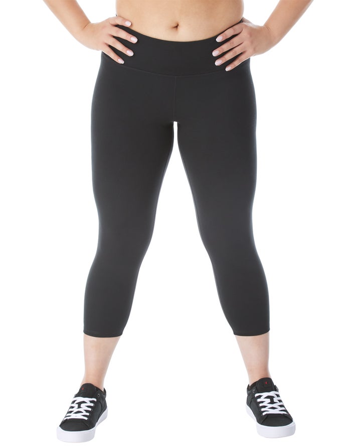 Champion Plus Soft Touch Crop 21 Legging Dames - Zwart - Belgie 2197YLVXM